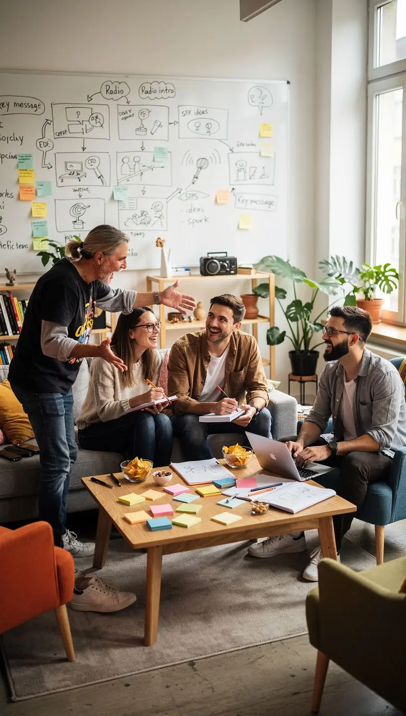 ModerГЎtor nahrГЎvГЎ hlasovГЅ pЕ™enos pro reklamnГ­ kampaЕ€